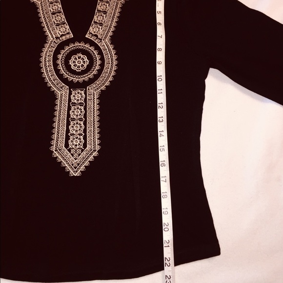 Nygard black tunic, Sz M - Picture 3 of 8